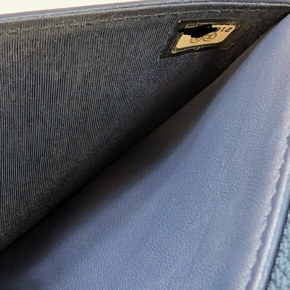 Chanel Bicolor Black and Navy Quilted Lambskin Wallet on Chain (WOC) - Picture 16 of 16